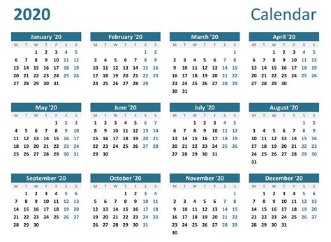 Printable Calendar 4u